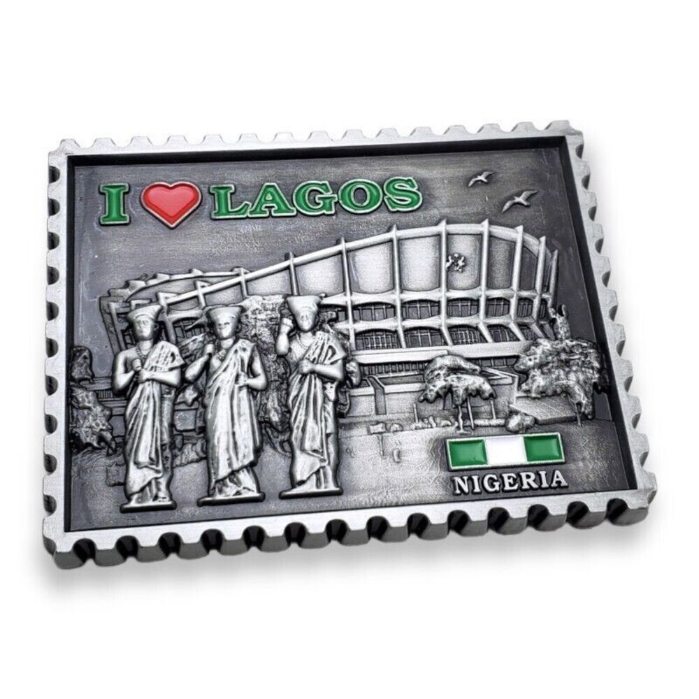 Lagos Nigeria Fridge Magnet Souvenir Travel Tourist Refrigerator Magnetic‎ Metal